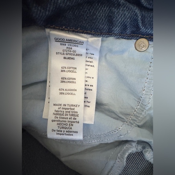 Good American Dark Blue Straight Leg Jeans 👖💙 - Picture 7 of 10